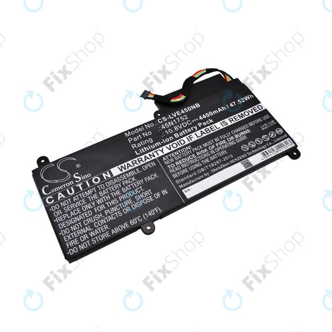 Baterie pentru Lenovo ThinkPad E450, E455, E460, E465, T470p, ThinkPad Edge E450 i7, 4400mAh, Li-Ion, 10.8V, 45N1752, HQ