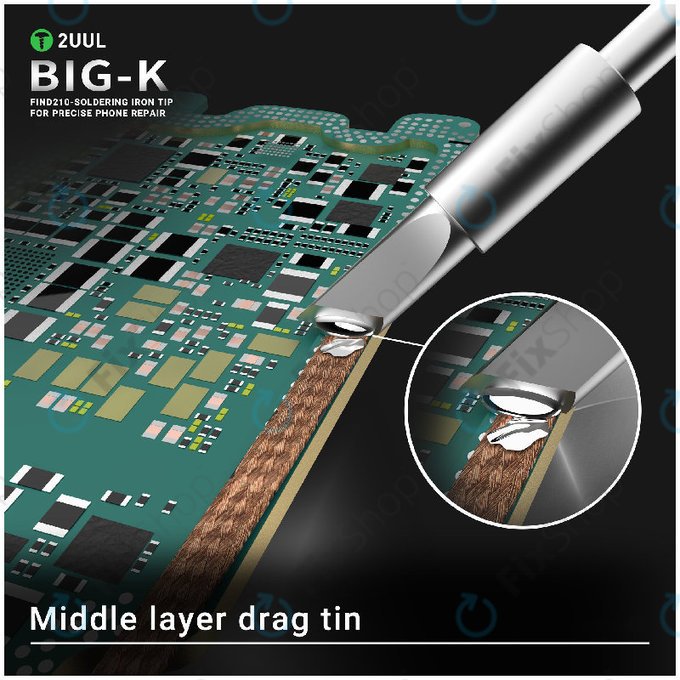 Vârf letcon, tip cuțit (K), 2UUL C210