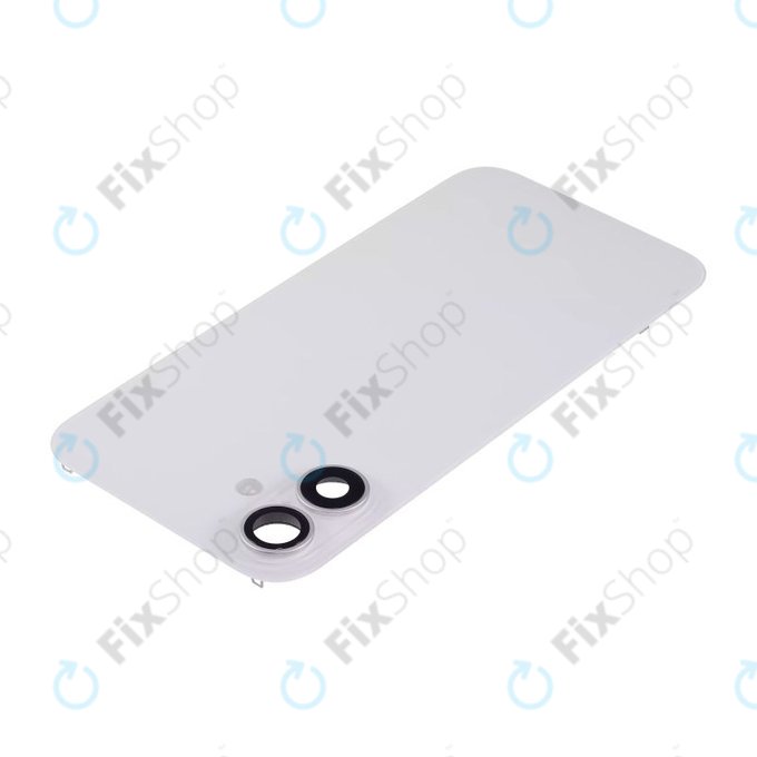 Apple iPhone 16 Plus - Sticlă pentru carcasa din spate + Sticlă cameră + Placă metalică + Magneți MagSafe (White)