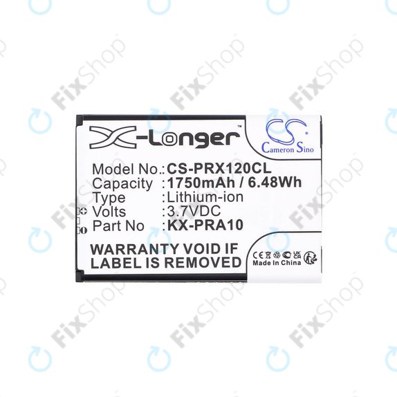 Baterie pentru Panasonic KX-PRX110, 120, 150, 1750mAh, Li-Ion, 3.7V, KX-PRA10, HQ