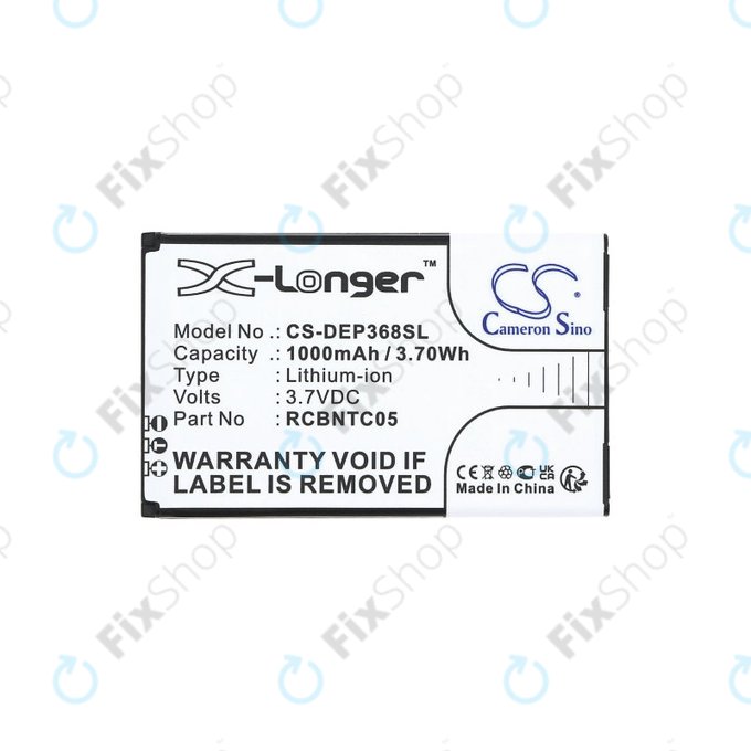 Baterie pentru Doro Primo 368, 1000mAh, Li-Ion, 3.7V, RCBNTC05, HQ