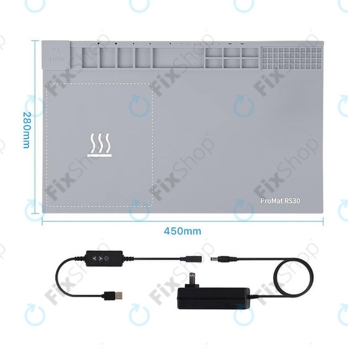 Refox ProMat RS30 - Pad de Încălzire - Separator de Ecran LCD - 45 x 28cm