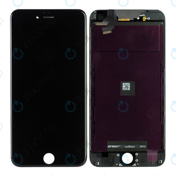 Ecran pentru iPhone 6 Plus, Black, Sticlă tactilă cu ramă