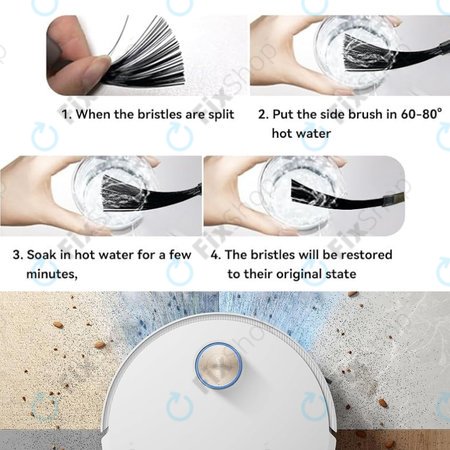 Xiaomi Dreame X50 Ultra, X40 Ultra, L40 Ultra, L40s Pro Ultra, Mova V50 Ultra, P60 - Perie laterală