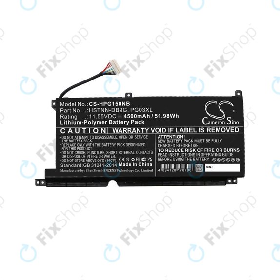 Baterie pentru HP Pavilion Gaming 15,16, Spectre X360 15, 4500mAh, Li-Pol, 11.55V, 3ICP6/60/72, HQ
