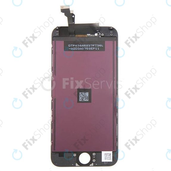 Ecran pentru iPhone 6, Black, Sticlă tactilă cu ramă