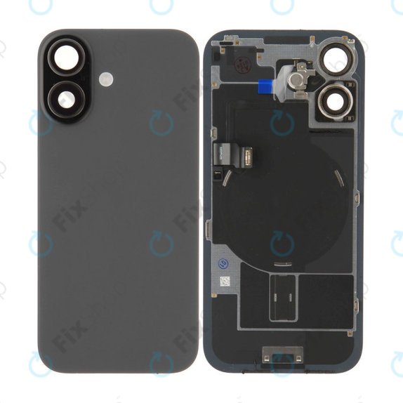 Sticlă carcasă spate pentru iPhone 17, Black, Pulled A