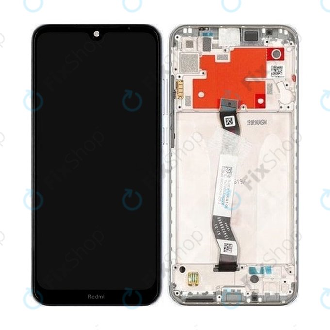 Xiaomi Redmi Note 8T - Ecran LCD + Sticlă Tactilă + Ramă (Moonlight White) - 5600020C3X00 Genuine Service Pack