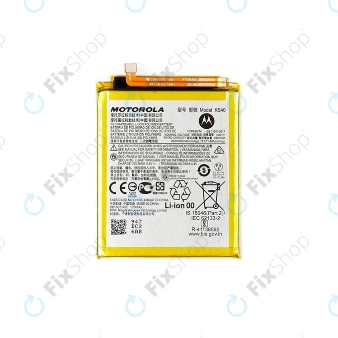 Motorola Moto E6i, E6 Play, E6s, E6s Plus - Baterie KS40 3000mAh - SB18C85292, SB18C51766 Genuine Service Pack