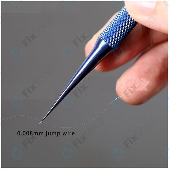 2UUL BlueT Straight Head - Pensetă cu titan drept (vârf 0,1 mm)