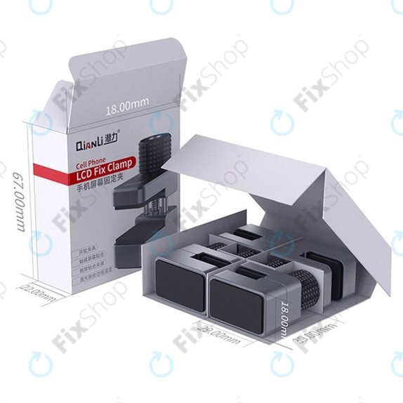 QianLi - Clemă metalică cu umplutură din cauciuc - Span 11mm (4buc)