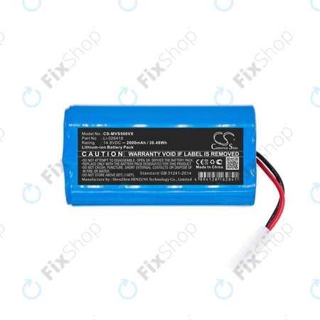 Xiaomi Essential (Mijia G1), Flyco FC-series, myVacBot SN500, Panasonic MC-series, Phicomm X3, Puppy R-series - Baterie Li-026418 Li-Ion 14.8V 2600mAh HQ