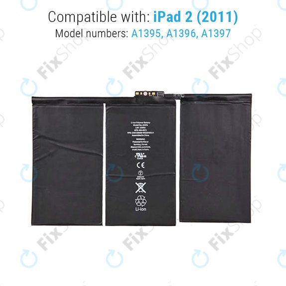 Baterie pentru iPad 2, 6500mAh