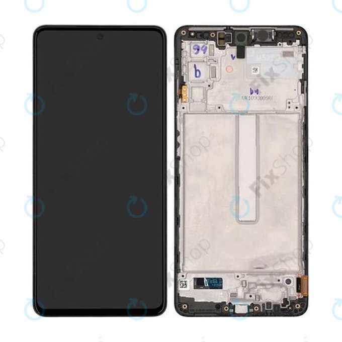 Samsung Galaxy M52 5G M526B - Ecran LCD + Sticlă Tactilă + Ramă (Black) - GH82-27091A, GH82-27094A Genuine Service Pack