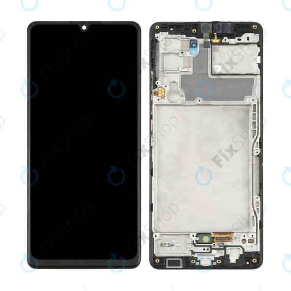 Samsung Galaxy A42 5G A426B - Ecran LCD + Sticlă Tactilă + Ramă (Black) OLED