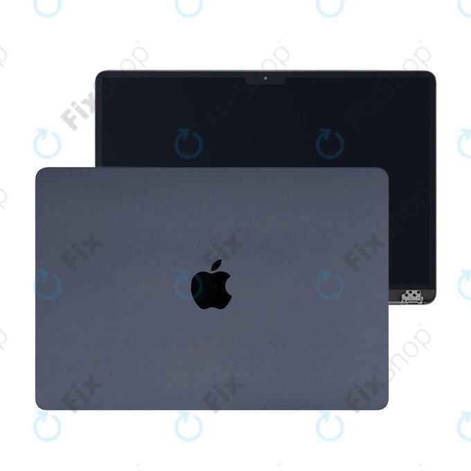 Display LCD pentru MacBook Air 15", A3114 (2024), cu sticlă frontală și capac, Midnight, 661-40262, Genuine Apple