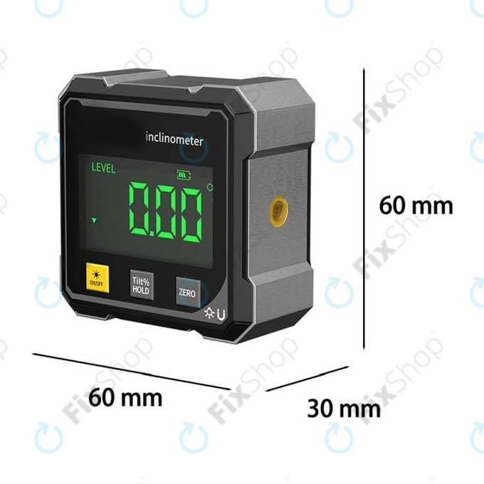 Raportor digital cu magnet și laser