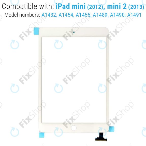 Sticlă Tactilă cu conector IC pentru iPad Mini, Mini 2, White