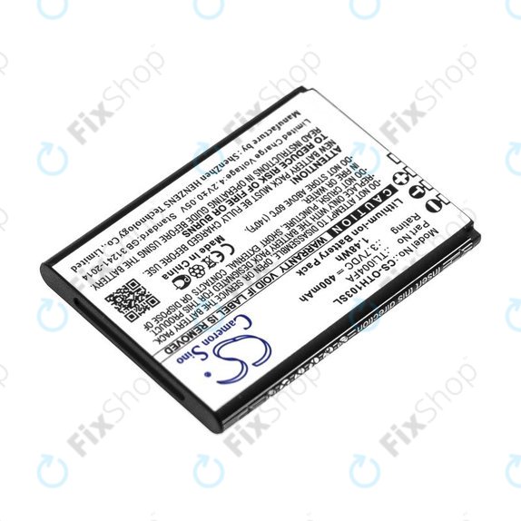 Baterie pentru Alcatel OneTouch 1013, 1035D, 1046D, 400mAh, Li-Ion, 3.7V, TLi004FA, HQ