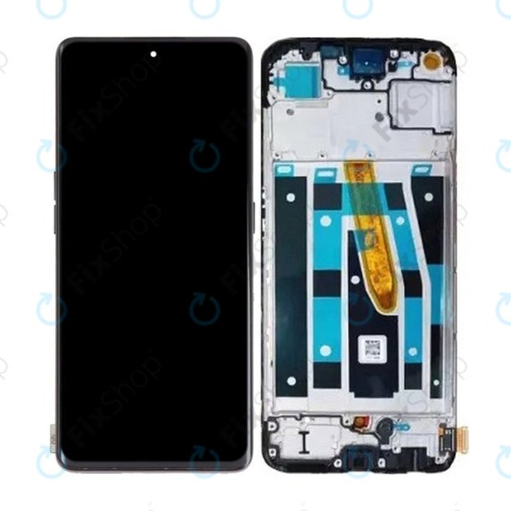 Oppo Reno 8 T - Ecran LCD + Sticlă Tactilă + Ramă (Black Starlight) OLED