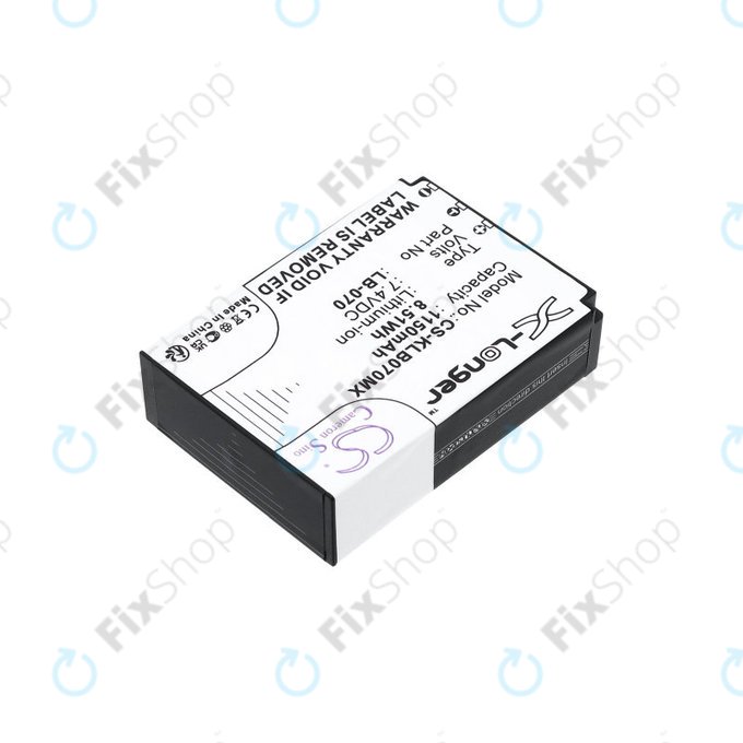 Baterie pentru Kodak PIXPRO S1, AZ651, AZ652, AZ901, 1150mAh, Li-Ion, 7.4V, LB-070, HQ