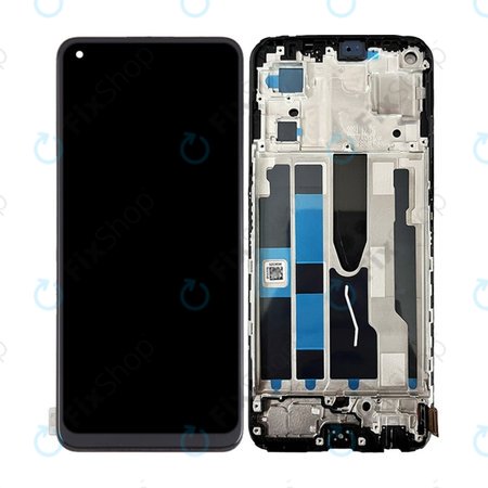 Oppo Reno 7 5G - Ecran LCD + Sticlă Tactilă + Ramă (Stary Black) OLED