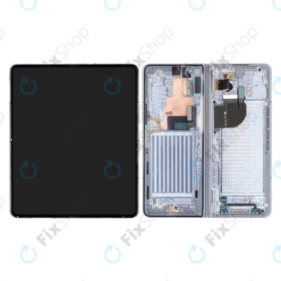 Samsung Galaxy Z Fold 5 F946B - Ecran LCD + Sticlă Tactilă + Ramă (Icyblue) - GH82-31842C Genuine Service Pack