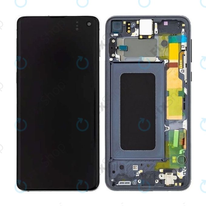 Samsung Galaxy S10e G970F - Ecran LCD + Sticlă Tactilă + Ramă (Prism Black) - GH82-18852A, GH82-18836A Genuine Service Pack