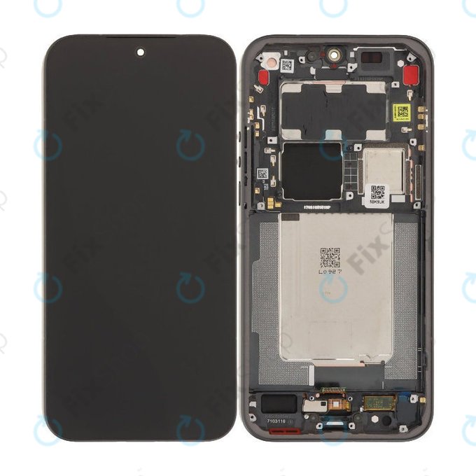 Ecran OLED pentru Xiaomi 17 Ultra, Black, Sticlă tactilă cu ramă