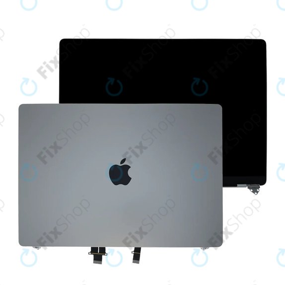 Display LCD pentru MacBook Pro 16" A3403 (2024), cu sticlă frontală și capac, Nano-Texture, Silver, 661-42324, Genuine Apple