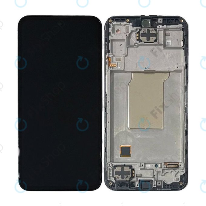 Samsung Galaxy M35 M356B - Ecran LCD + Sticlă Tactilă + Ramă (Black) - GH82-35001A Genuine Service Pack
