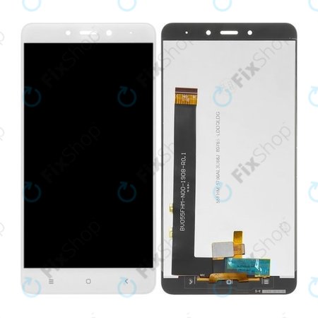 Xiaomi Redmi Note 4 (Mediatek) - Ecran LCD + Sticlă Tactilă (White) TFT
