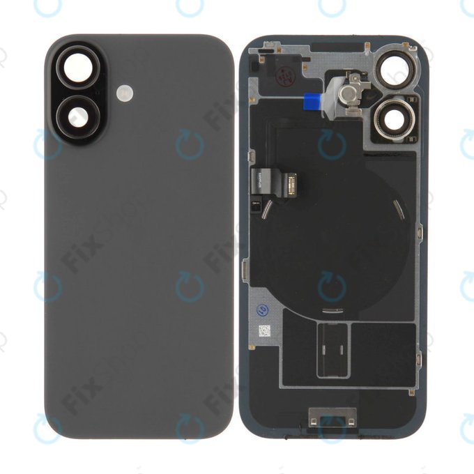 Sticlă carcasă spate pentru iPhone 17, Black, Pulled A