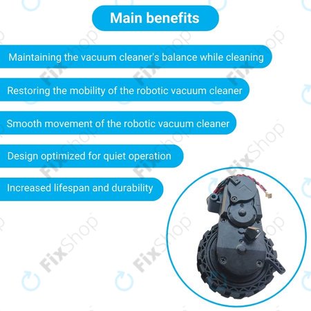 Ecovacs Deebot N-series, T-series, Ozmo-series - Roată cu Motor (Stânga)