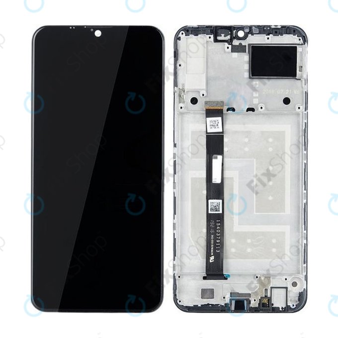 Lenovo K10 Note - Ecran LCD + Sticlă Tactilă + Ramă (Black) TFT