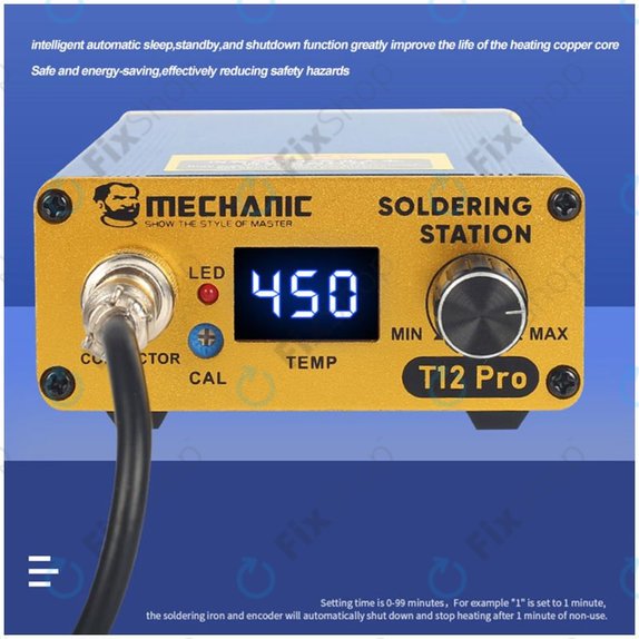 Mechanic T12 Pro - Statie de lipit digitală (Blue)