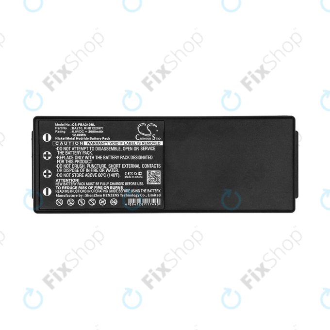 Baterie pentru HBC Radiomatic BA, 2000mAh, Ni-MH, 6V, RHB1220KY, HQ