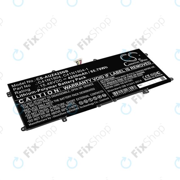 Baterie pentru Asus Zenbook 13, Zenbook 14, 4250mAh, Li-Pol, 15.48V, C41N1904, HQ