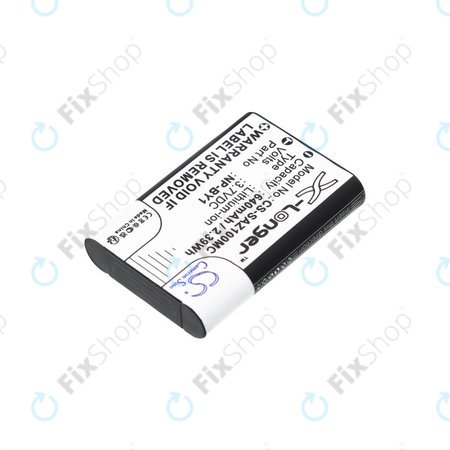 Baterie pentru Sony HDR-AZ1, 640mAh, Li-Ion, 3.7V, NP-BY1, HQ