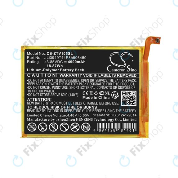 Baterie pentru ZTE Blade V Smart, V30 Vita, 4900mAh, Li-Pol, 3.85V, Li3949T44P8h906450, HQ