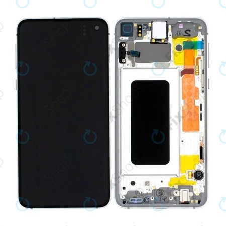 Samsung Galaxy S10e G970F - Ecran LCD + Sticlă Tactilă + Ramă (Prism White) - GH82-18852B, GH82-18836B Genuine Service Pack