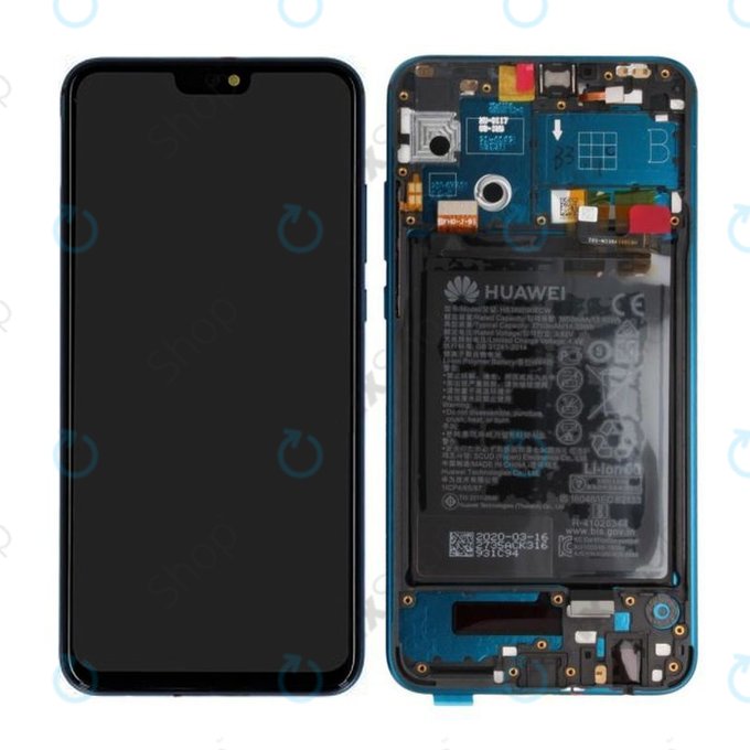 Huawei Honor 9X Lite - Ecran LCD + Sticlă Tactilă + Ramă + Baterie (Emerald Green) - 02353QJT Genuine Service Pack