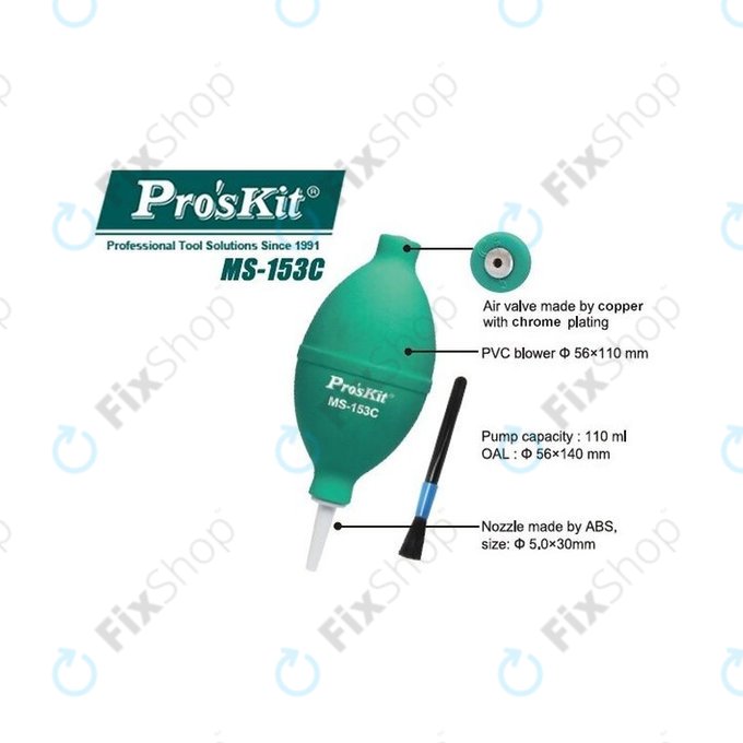 Pro'sKit MS-153C - Suflantă de praf pentru lipirea sticlelor și a foliilor de protecție