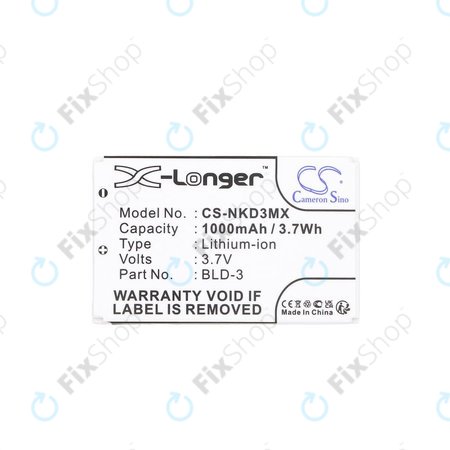 Baterie pentru Nokia 7250i, 6610, 6585, 6560, 6200, 6220, 1000mAh, Li-Ion, 3.7V, BLD-3, HQ