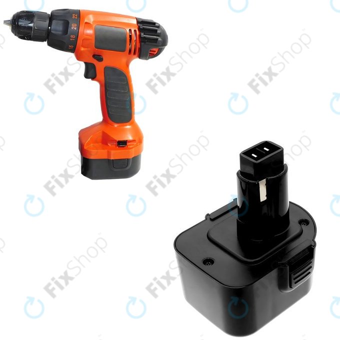 Baterie pentru Black & Decker Cd1202, 2100mAh, Ni-MH, 12V, PS130A, HQ