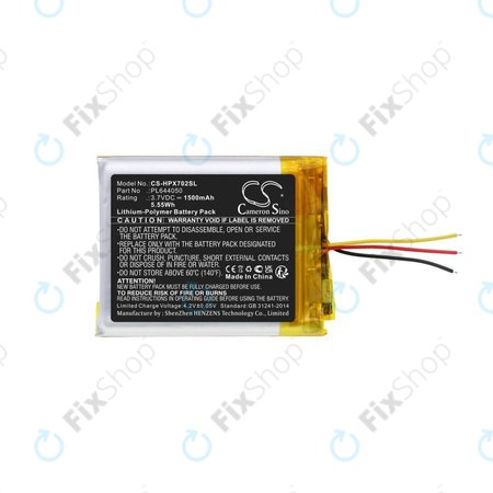 Baterie pentru HyperX Cloud Flight, Cloud Alpha, 1500mAh, Li-Pol, 3.7V, PL644050, HQ