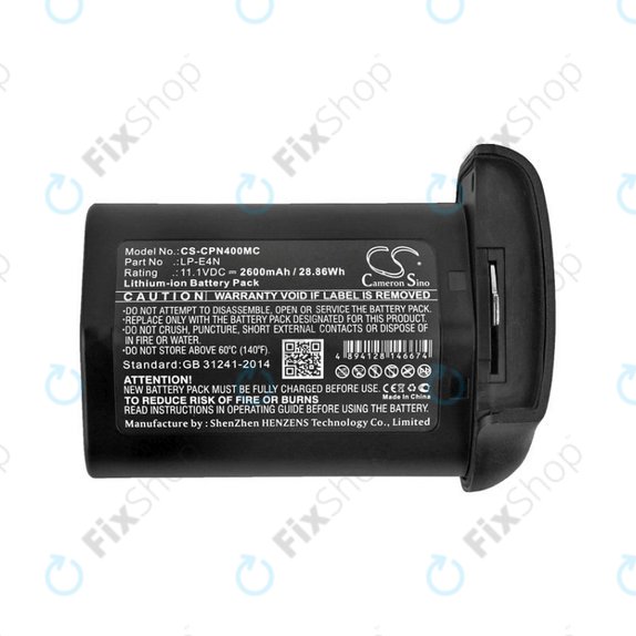 Baterie pentru Canon 1D Mark 3, EOS-1D MarkIII, Mr-14ex, 2600mAh, Li-Ion, 11.1V, LP-E4N, HQ