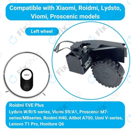 Roidmi EVE Plus - Roată cu Motor (Stânga) (Negru)