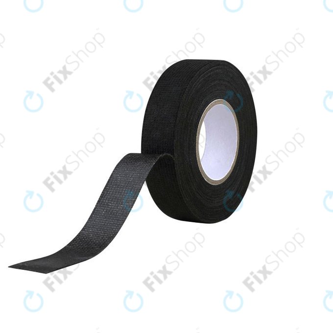 Bandă textilă izolatoare pentru fascicule de cabluri, 9mm x 20m, neagră