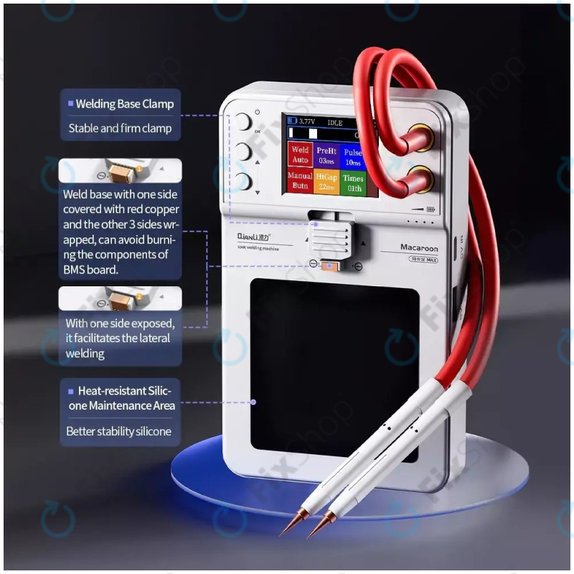 QianLi Macaron Max - Set Micropunct de Sudura Pentru Repararea Bateriei Flex (iPhone 11 - 14 Pro Max)